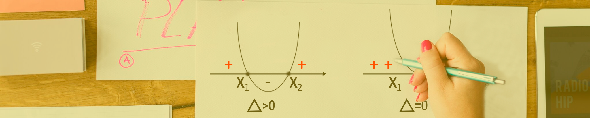 ESTUDO DO SINAL DE UMA FUNÇÃO QUADRÁTICA