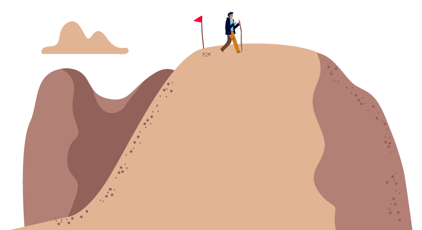 Pessoa andando em um terreno plano