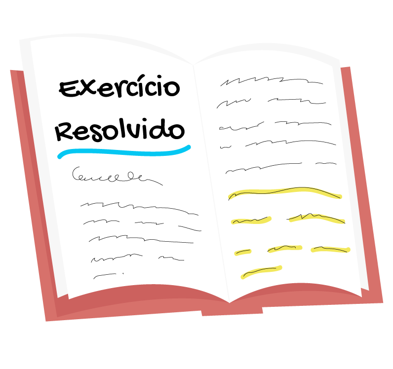 Livro mostra um exercício resolvido