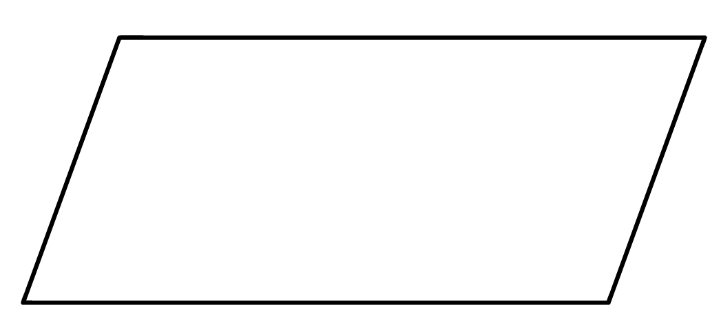 forma geométrica do paralelogramo