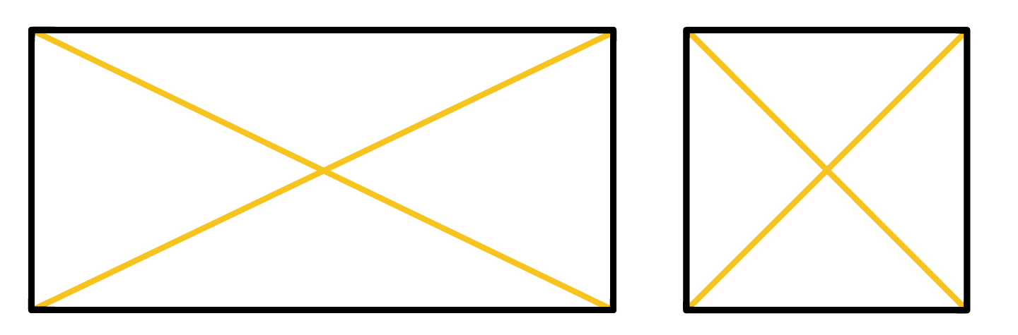 diagonais do quadrado têm a mesma medida