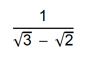 1/(√3-√2)