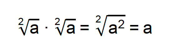 √a² . √a² = a
