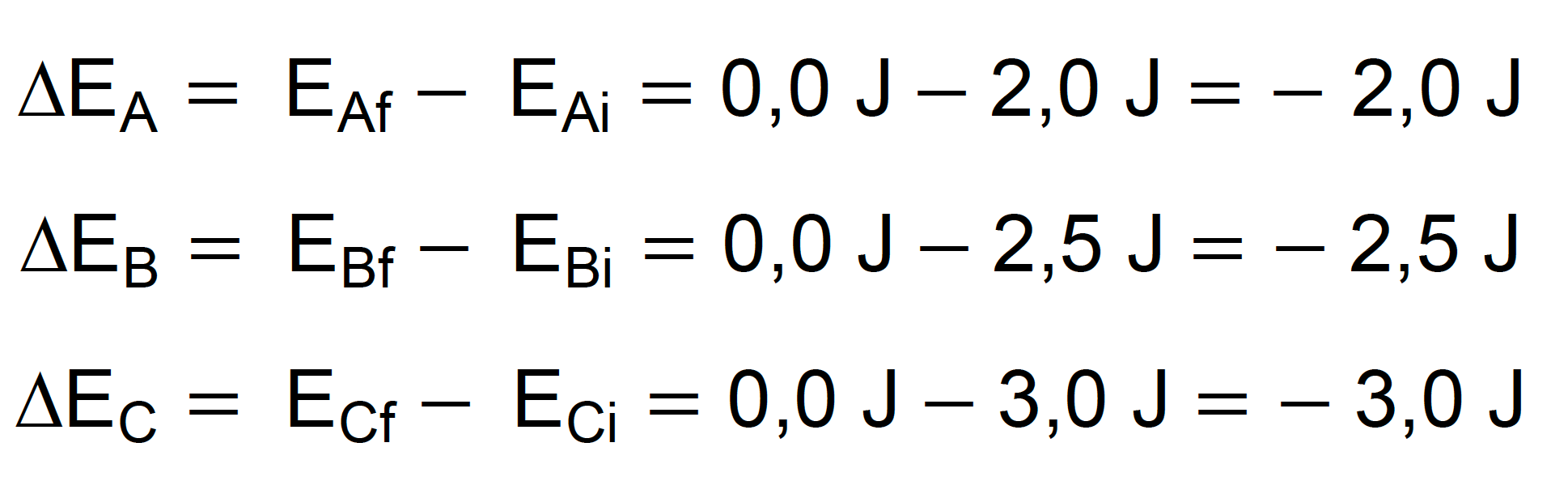 Cálculo da variação de energia potencial quando as maçãs caem no chão