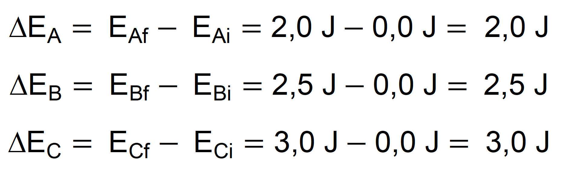 Cálculo da variação de energia potencial quando as maçãs são erguidas