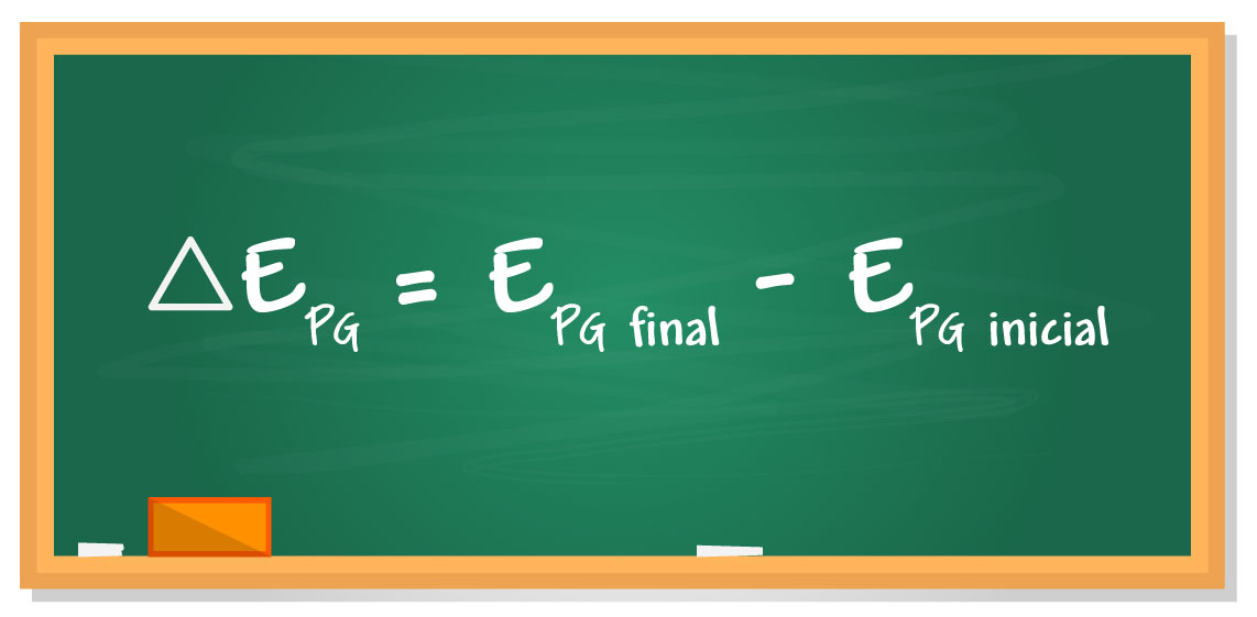 Fórmula da variação de energia potencial gravitacional